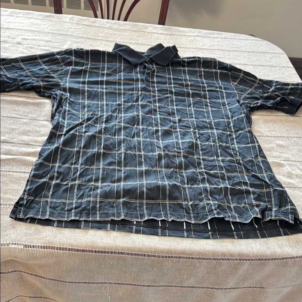 Men's Black Checkered Shirt